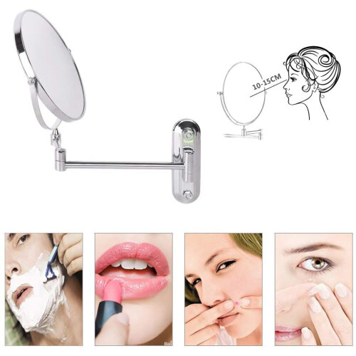 8 Inch 5X Magnifying Wall Mounted Makeup Mirror 1