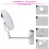 8 Inch 5X Magnifying Wall Mounted Makeup Mirror 8