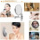 8 Inches 10X Magnifying Bathroom Makeup Mirror, Wall Mounted Mirror 8
