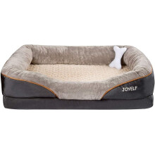 JOYELF XLarge Memory Foam Dog Bed, Orthopedic Dog Bed & Sofa with Removable Washable Cover and Squeaker Toy as Gift