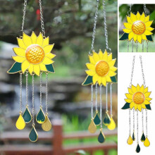 Sunflower Wind Chimes Outdoor Yard Garden Home Decor Ornament Hanging