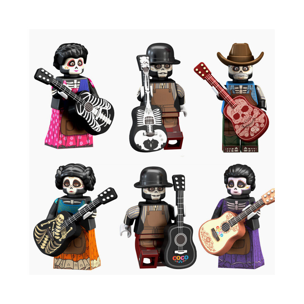 6Pcs Coco Building Block Minifigures Toys Fit Lego
