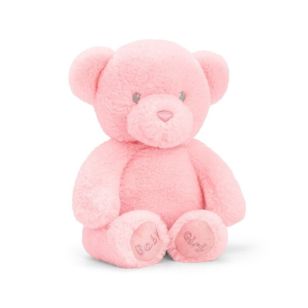 Teddy Bear Girl Pink 100% Recycled by Keel Toys