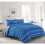 (Blue , Single ) Leon Stripe Lines Printed  Duvet Cover Bedding Set 1