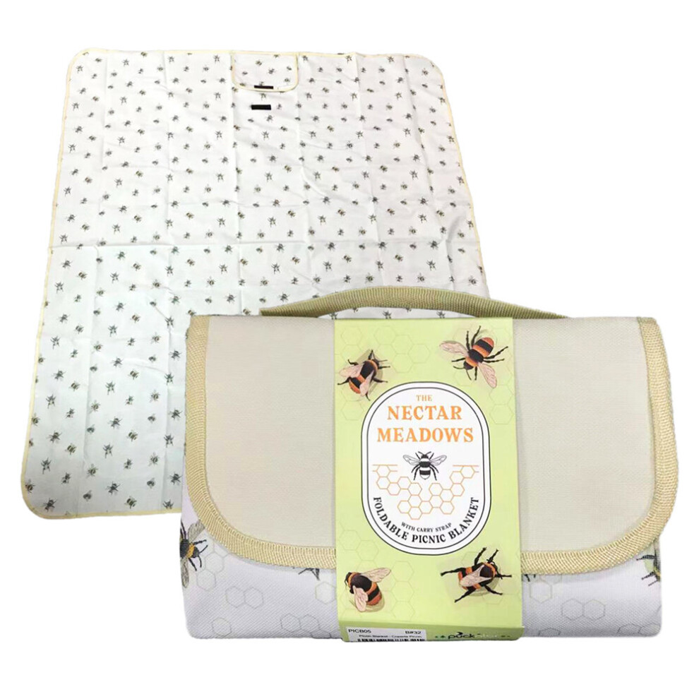 Foldable Picnic Blanket Nectar Bee 165 x 145cm Puckator