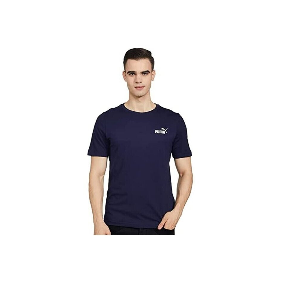 Puma Mens ESS Small Logo Tee Peacoat XLarge