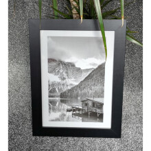 A4 Black Photo Certificate Frame Portrait Landscape Hang Or Stand