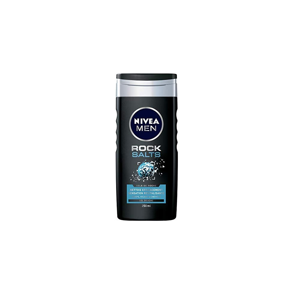 Nivea Men Rock Salts Shower Gel 250 ml - Pack of 4