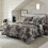 (Grey , King ) Duvet Cover Set Arlo Triangles Geometric 1