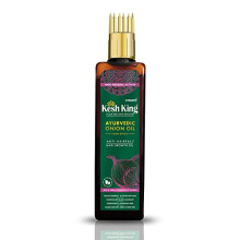 Kesh king Huile d'oignon ayurvédique Huile de croissance des cheveux anti-chute non collante 200 ml
