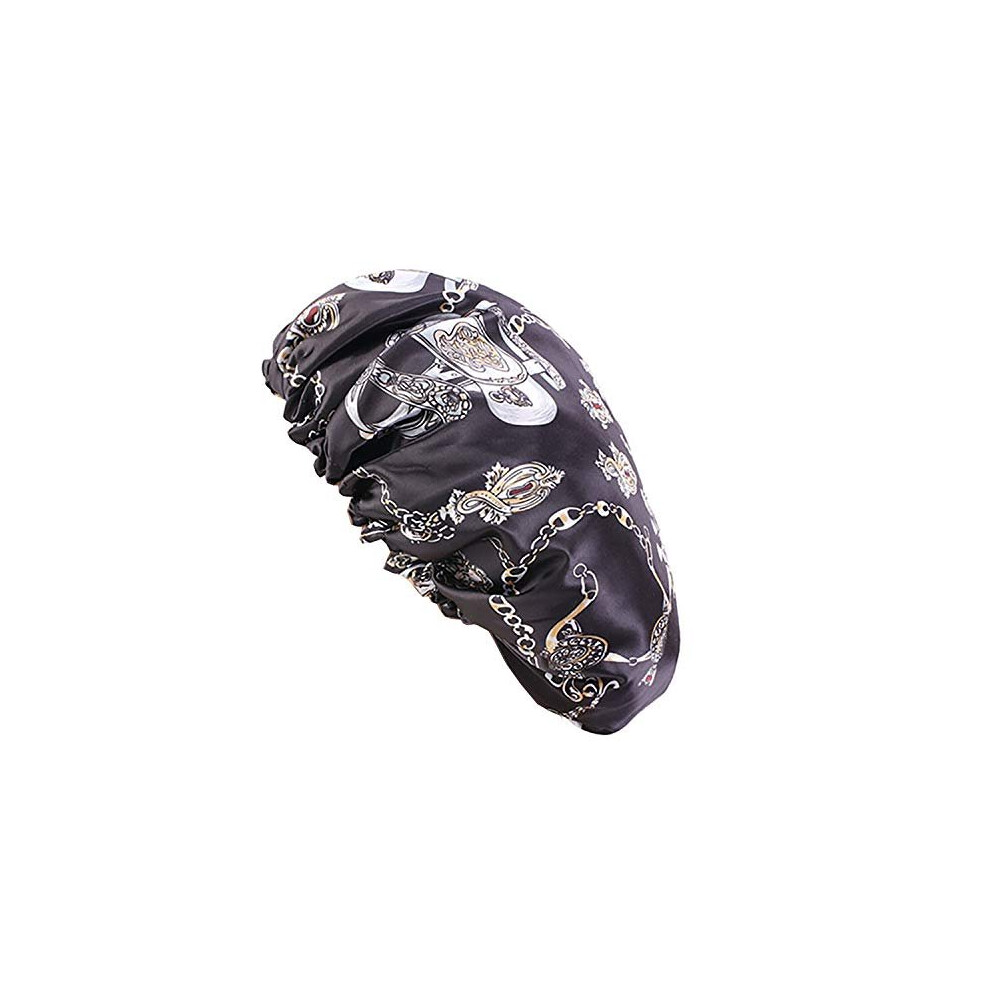 Gracmyron Reversible,Adjustable Elastic,Satin Bonnet Sleep Cap - Prevent Of Hair Loss For Women