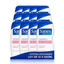 Sanex Dermo Hypo-Allergenic Shower Gel 500ml - Pack of 12