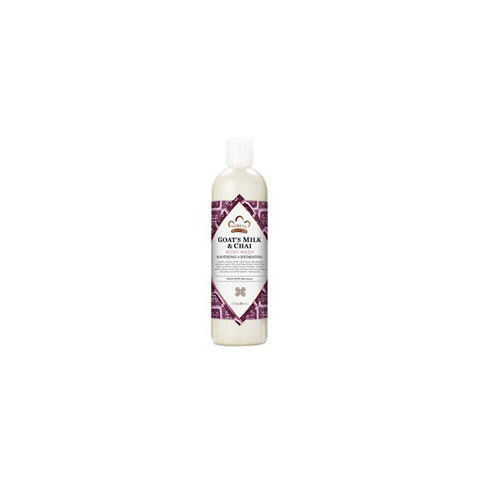Nubian Heritage Body Wash, Goats Milk and Chai, 13 Fluid Ounce-image-OPC-P8ZNQKC-NEW