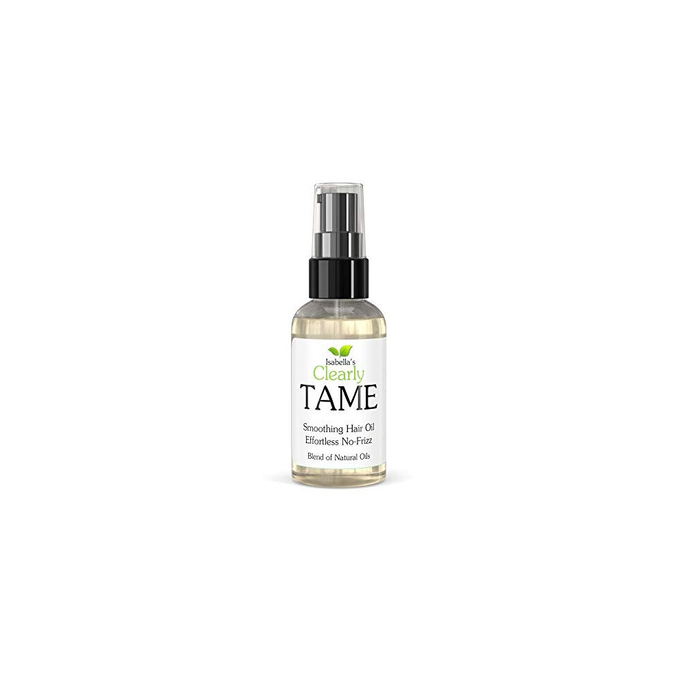 Isabella's Clearly Clearly Tame Anti Frizz Smoothing Hair Oil | Natural Lightweight Serum For Smooth Frizz Free Hair With Castor And Rosemary | Sulfate Free | Cont