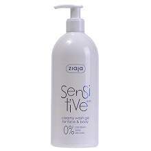 Ziaja Sensitive Skin - Creamy Wash Gel for Face and Body