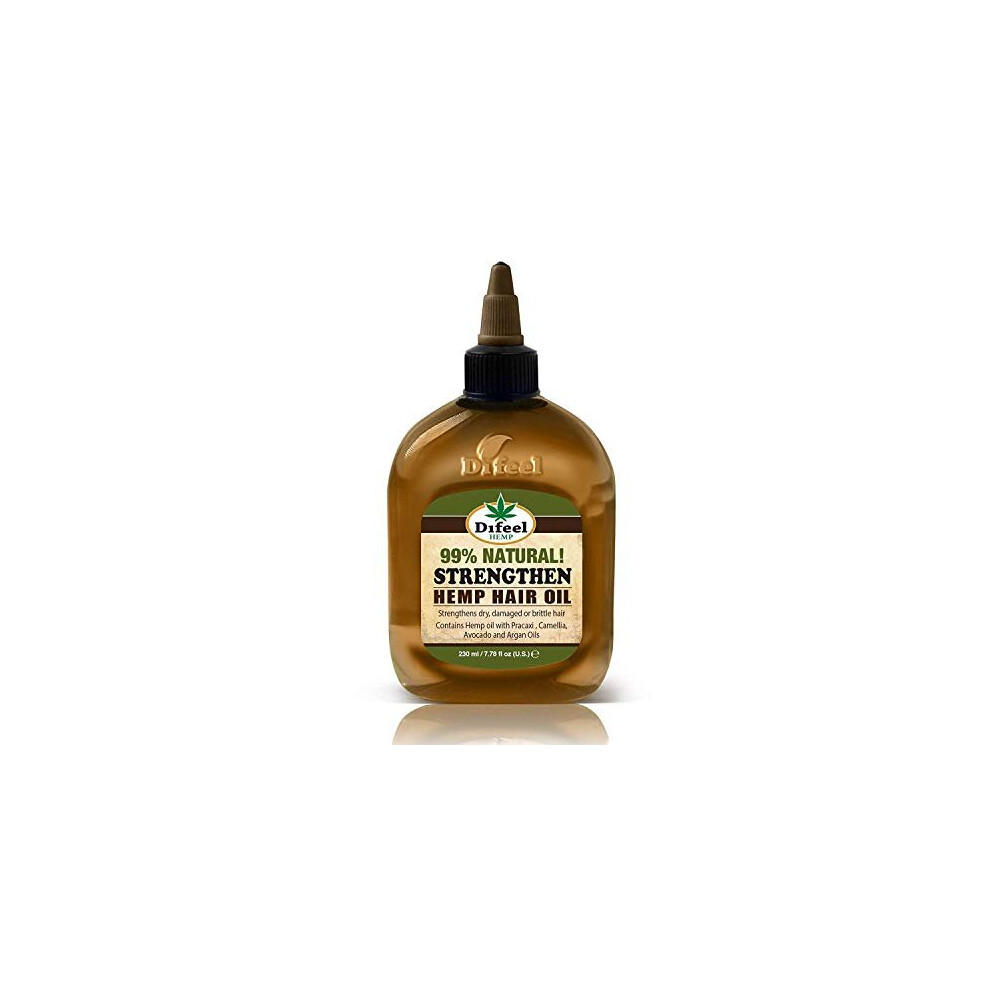 Difeel Hemp 99% Natural Hemp Hair Oil - Strengthen 237 Millilitres
