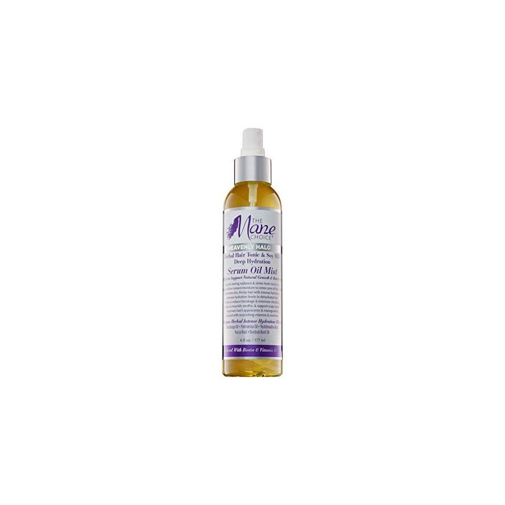 The Mane Choice Heavenly Halo Herbal Hair Tonic & Soy Milk Deep Hydration Serum Oil Mist 6Oz