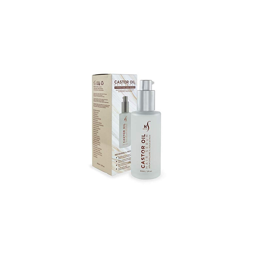 Herstyler Castor Oil Hair Serum - Hair Growth Serum With Castor And Argan Oil - Hair Shine Serum - Castor Oil Hair Treatment Serum For Frizzy Ha