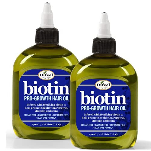 Difeel Premium Βιοτίνη Λάδι Μαλλιών 7.1 oz. (Συσκευασία 2 τεμαχίων)