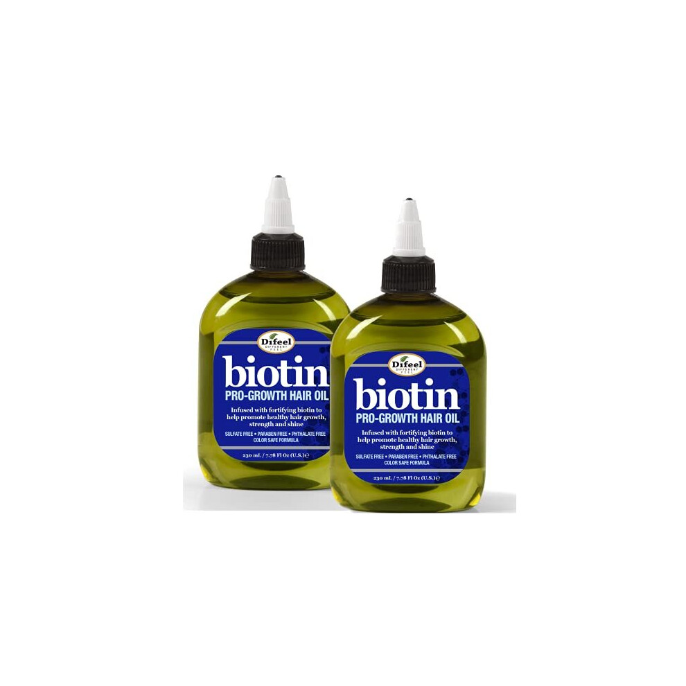 Difeel Premium Biotin Hair Oil 7.78 Oz. (Pack Of 2)