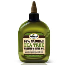 Difeel Premium Natural Hair Oil - Teatree Olja för Torr Huvudbotten 7.1 Ounce
