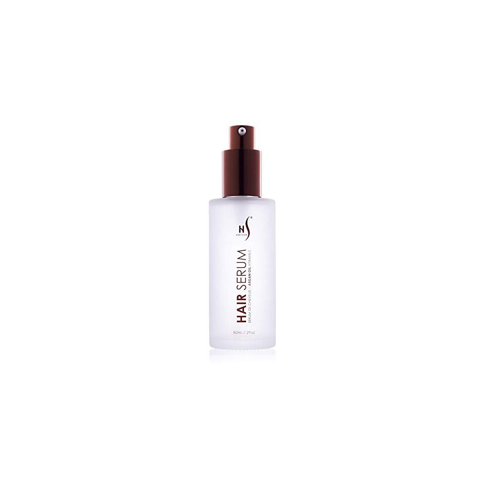 Herstyler Argan Oil Hair Repair Serum | Vitamin E Hair Serum And Aloe Vera Hair Serum For Frizz Control, Shine And Straightening | 60 Milliliter
