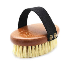ICANdOIT Dry Brushing Body Brush,100% natural Agave Cactus bristle High strength dry body brush for Cellulite and lymphatic, dry skin brush with