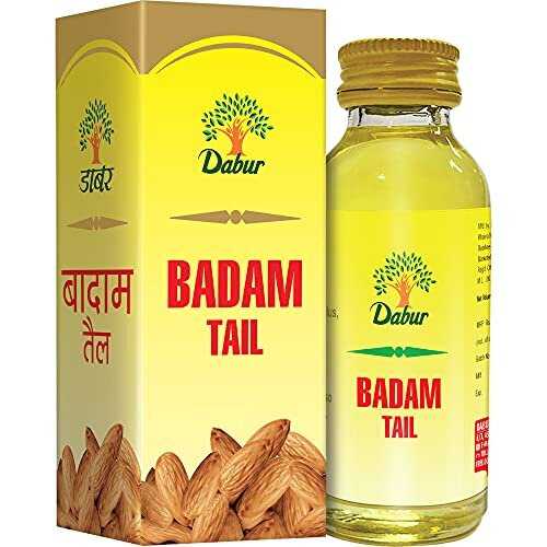 Huile d'amande Dabur (queue de Badam) 100 % pure (100 ml)