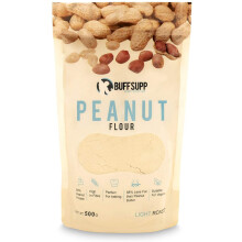 BuffSupp, Premium Peanut Flour, Light Roast, 500g, (17.63oz)