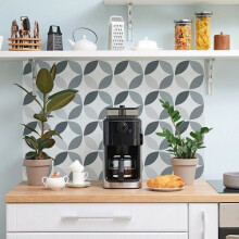 (1) GEOMETRIC GREY Self-adhesive Wall Tiles