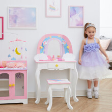 Fantasy Fields by Teamson Kids Little Dreamer Rainbow Unicorn Vanity