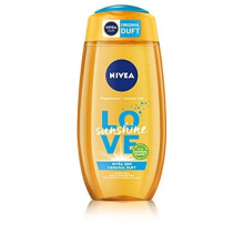 Nivea Love Sunshine Shower Gel (250 ml), Summer Shower Gel with Aloe Vera for Noticeably Soft Skin, Shower with Unique Nivea Sun Cream Fragrance