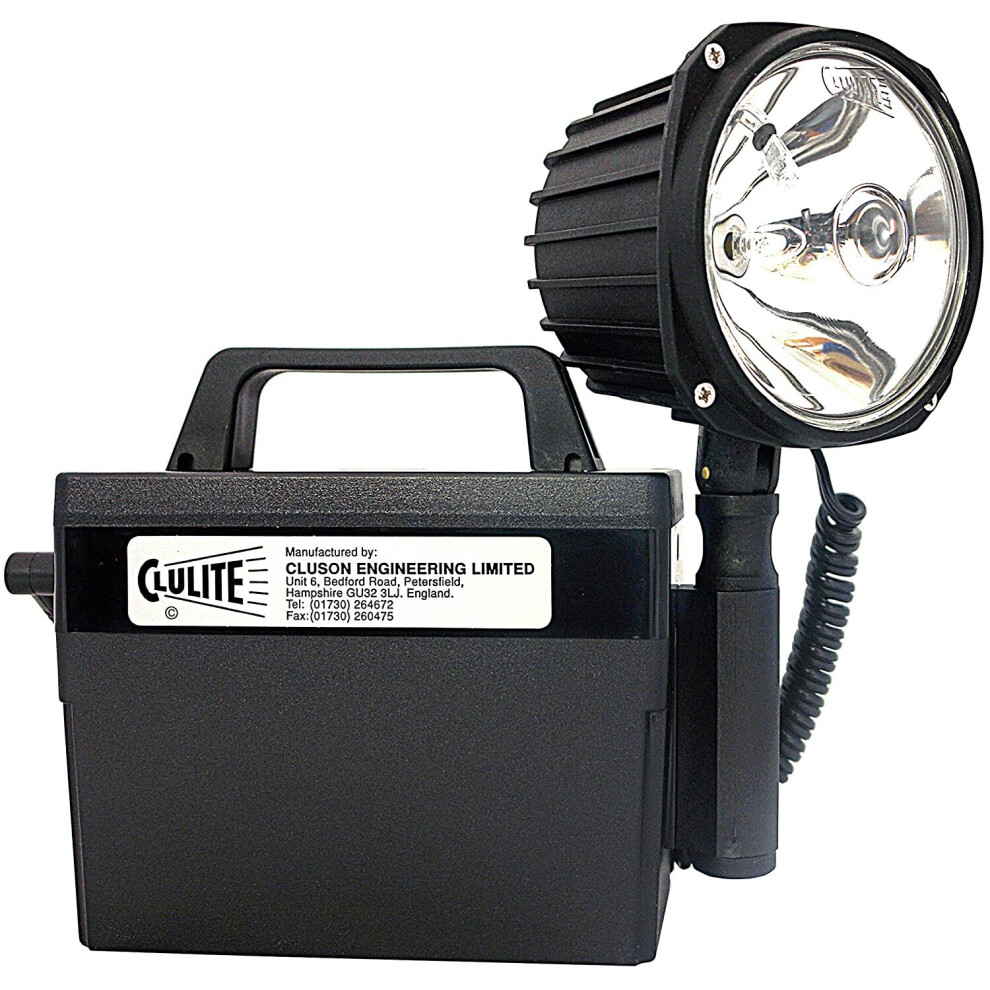 Clulite Unisex's Clubman Deluxe Rechargeable Torch, Black, One Size