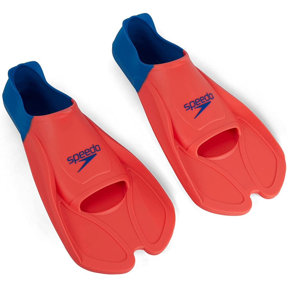 Speedo Training Fin Tangerine/Pool UK Size 6 - 7