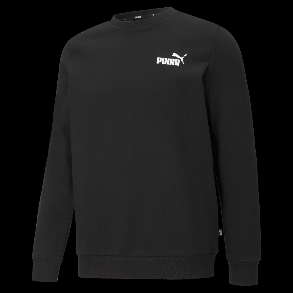 Puma Mens ESS Small Logo Crew Puma Black Small