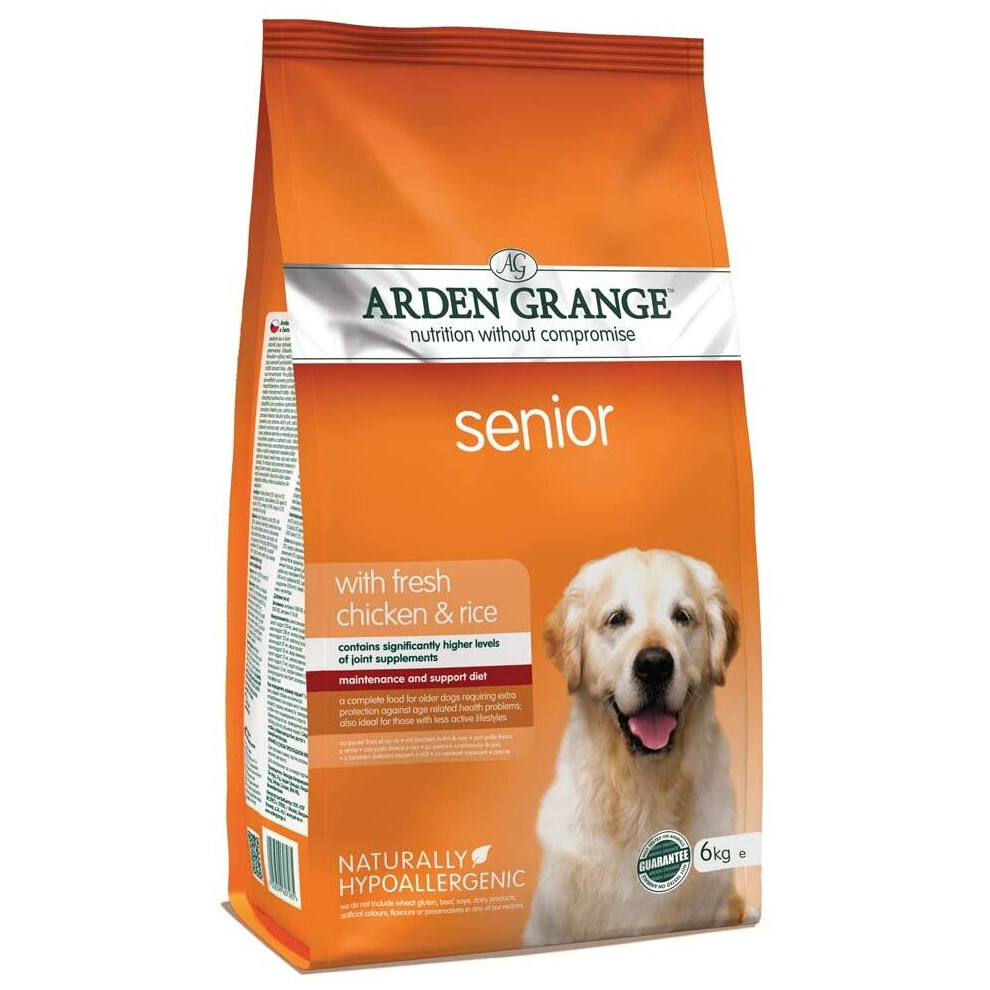 (6 kg) Arden Grange Adult Senior Chicken Dry Dog Food