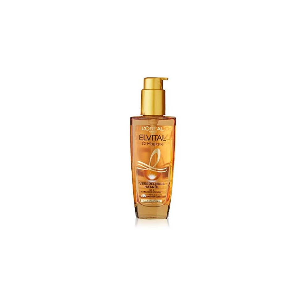 L'orÃ©al Paris Elvital Oil Magique Refining Hair Oil, 1 x 100 ml, for All Hair Types, with 6 Precious Flower Oils