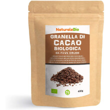 Organic Raw Cacao Nibs 400g. 100% Peruvian, Natural and Pure. Made in Peru from The Theobroma Cacao Plant. Source of Magnesium, Potassium and Iron.