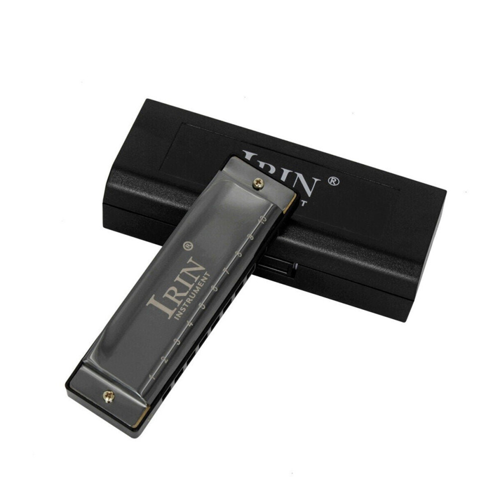Professional 10 Holes 20 Note Key of C Harmonica Mouth Organ w/ Case