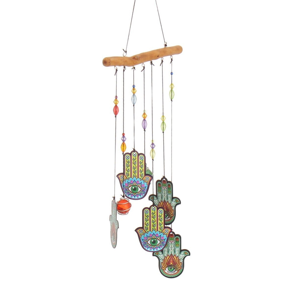 (B) Wind Chime Wooden Creative Alloy Sheet 60cm Printing