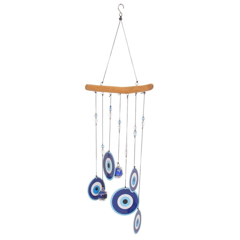 (C) Wind Chime Wooden Creative Alloy Sheet 60cm Printing