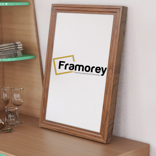 (30x40 CM) Walnut Photo Frames / Picture Frame / Handmade Wood Effect Step Style Frame / Wall Art Poster Frames / Various Size 1