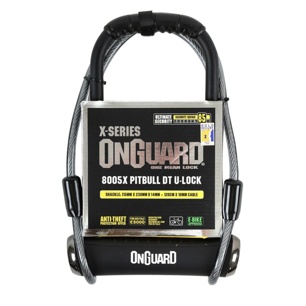 OnGuard X Pitbull DT 8005 U-Lock 115 x 230 x 14mm-image-OPC-P8ZP9NP-NEW
