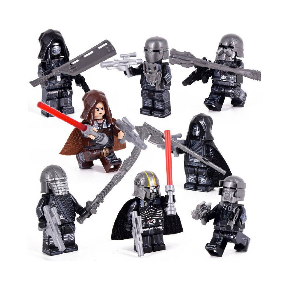 8PCS Star Wars Series Knights Model Bags Single Pack Foreign Trade Minifigures Children's Assembly Building Block Toys Fit Lego