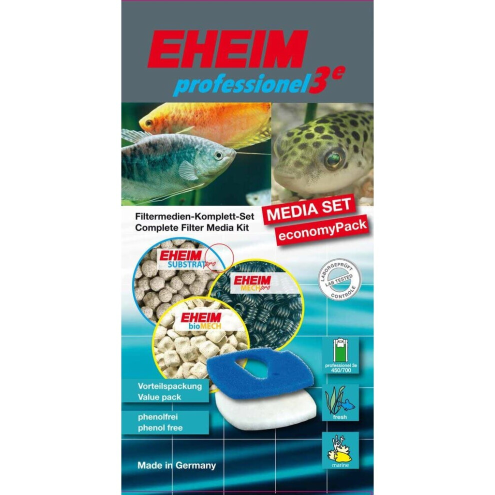 Eheim 2520780 Filter Matter Set For Professionel 3 450 700 And 600T