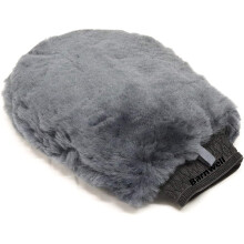 Barnwell Deep Pile Lambs Wool Grey Wash Mitt Sheepskin for Car Van Cleaning Detailing