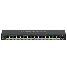 NETGEAR Plus GS316EP - Switch - Managed - 15 x 10/100/1000 (PoE+) + 1 x SFP - desktop, wall-mountable - PoE+ (180 W)