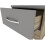 (Grey Gloss) Nevada 1 Door 1 Drawer Wardrobe Light Oak Effect 3