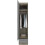 (Grey Gloss) Nevada 1 Door 1 Drawer Wardrobe Light Oak Effect 4