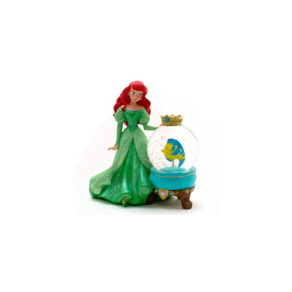 Disney Di Ariel And Flounder Snow Globe Little Mermaid New